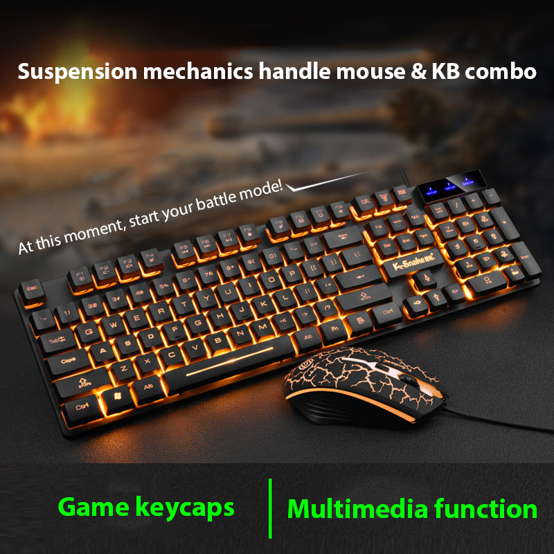 Gaming Keyboard Mouse And Headset Combo - KM320 Keyboard And Mouse Set Waterproof