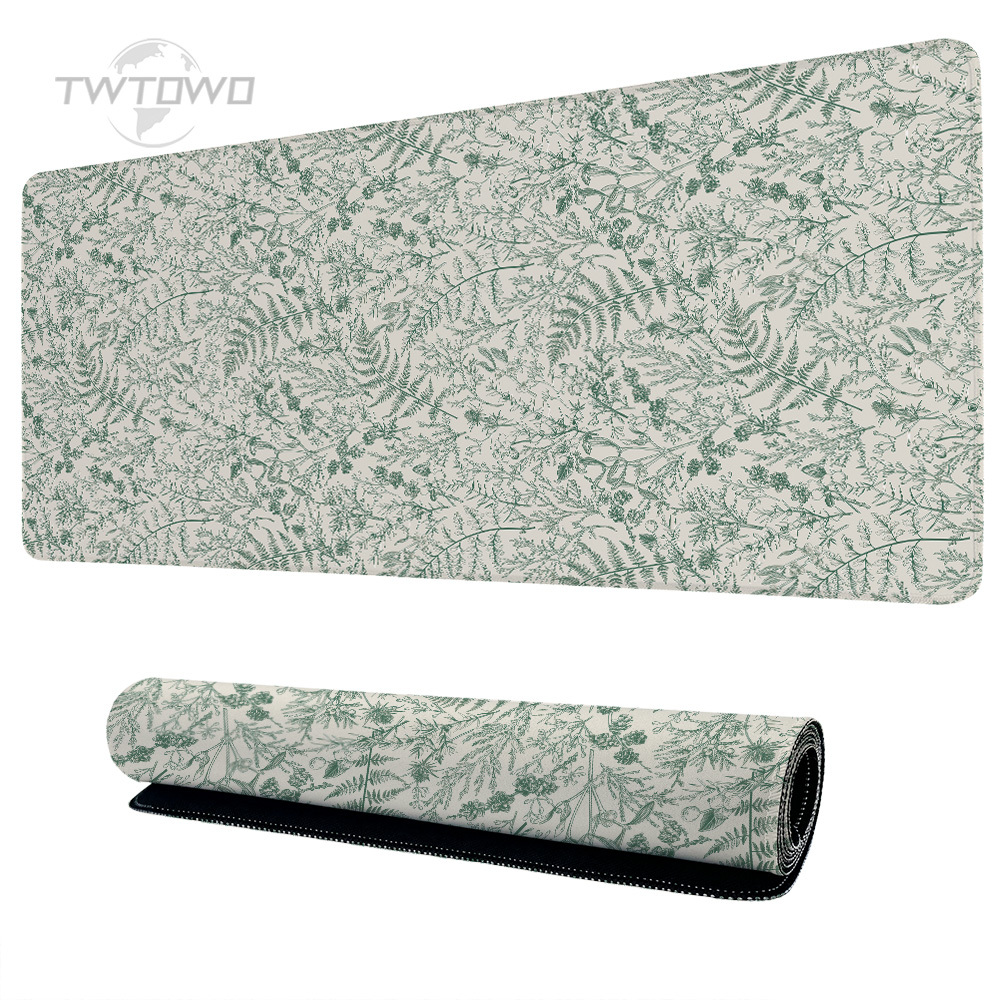 Gaming Keyboard And Mouse Combo - Mouse Pad Gaming Green Flower Grass