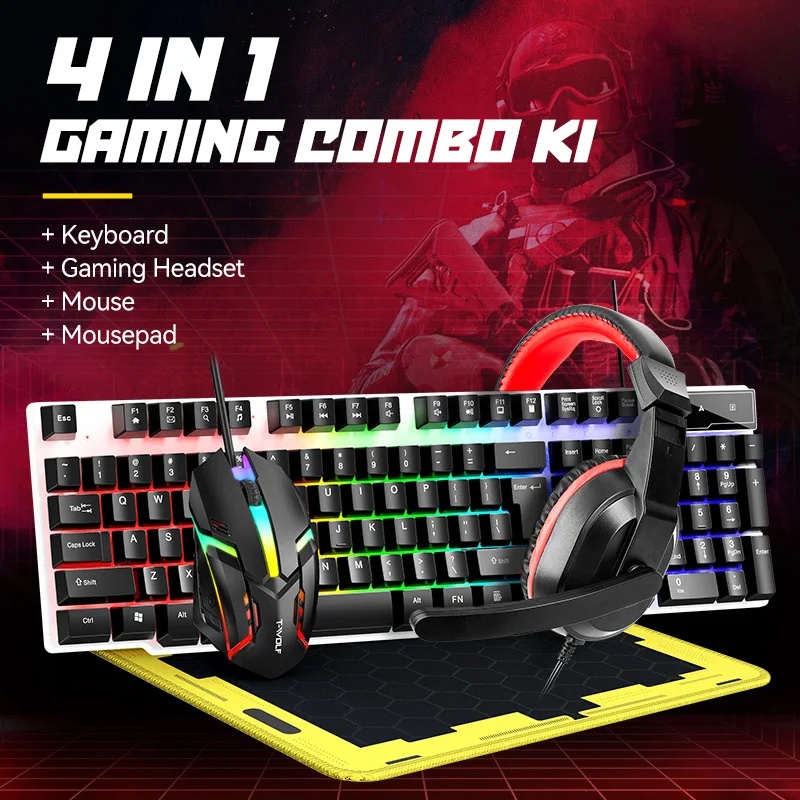 Gaming Keyboard Mouse Set - NEW USB Keyboard And Mouse Gaming