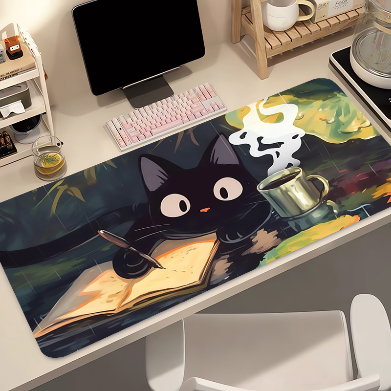 Gaming Keyboard High Ground - Kawaii Black Cat Silicone Soft Gaming