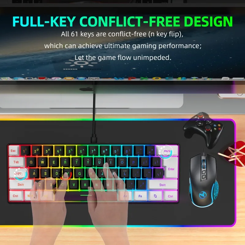 Keyboard and Mouse 60% Compute - огляд і ціна Gaming Keyboard Mouse And Headset Combo