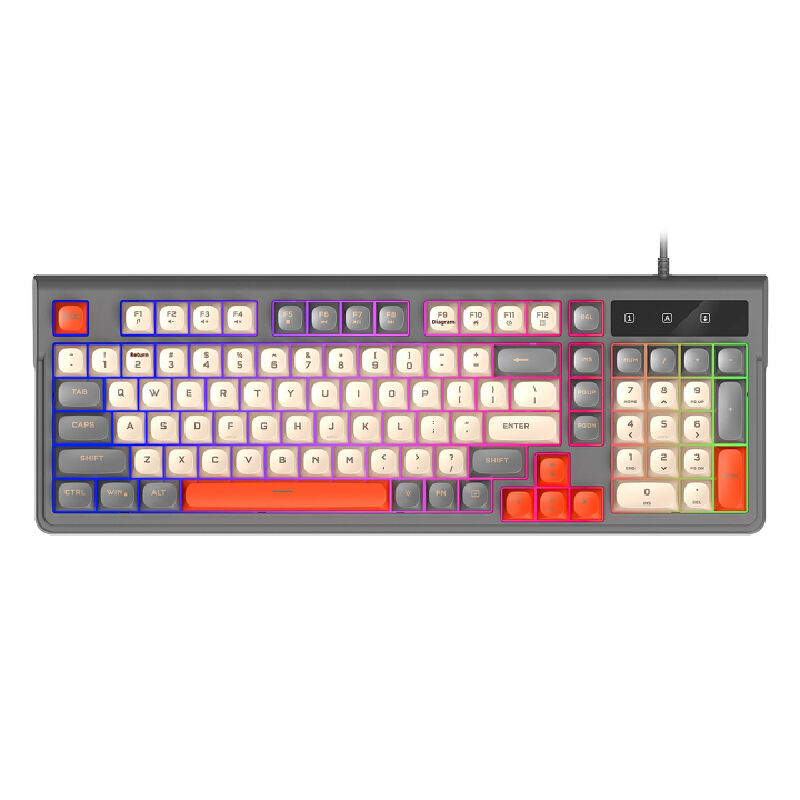 Quiet 98 Keys Gaming Keyboard  - огляд і ціна Gaming Keyboard That Is Quiet