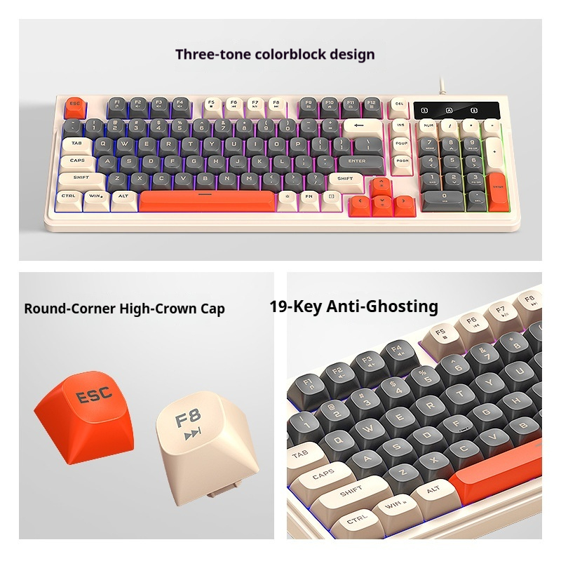 Quiet 98 Keys Gaming Keyboard  - огляд і ціна Gaming Keyboard That Is Quiet