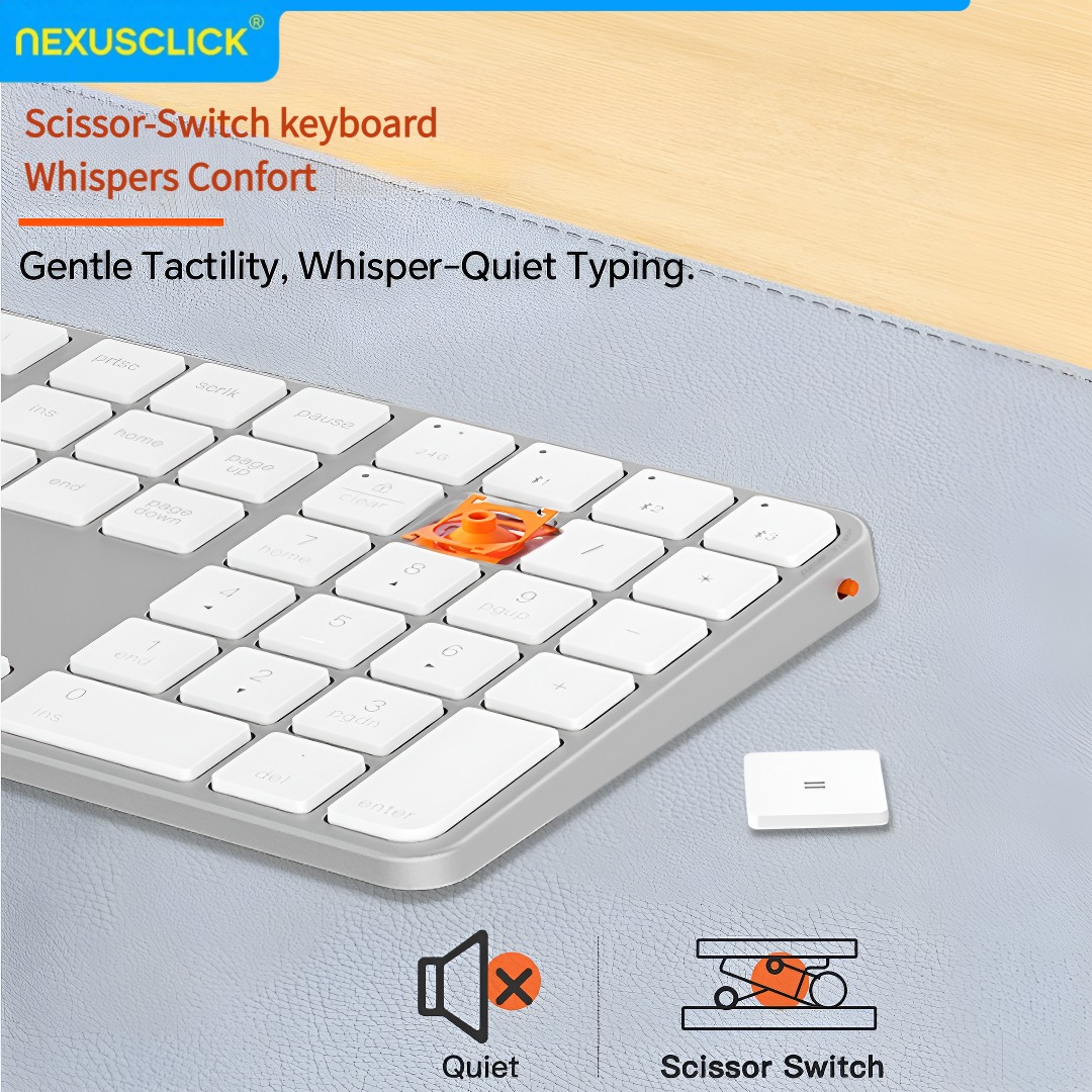 NexusClick Rechargeable Wirele - огляд і ціна Gaming Keyboard That Is Quiet