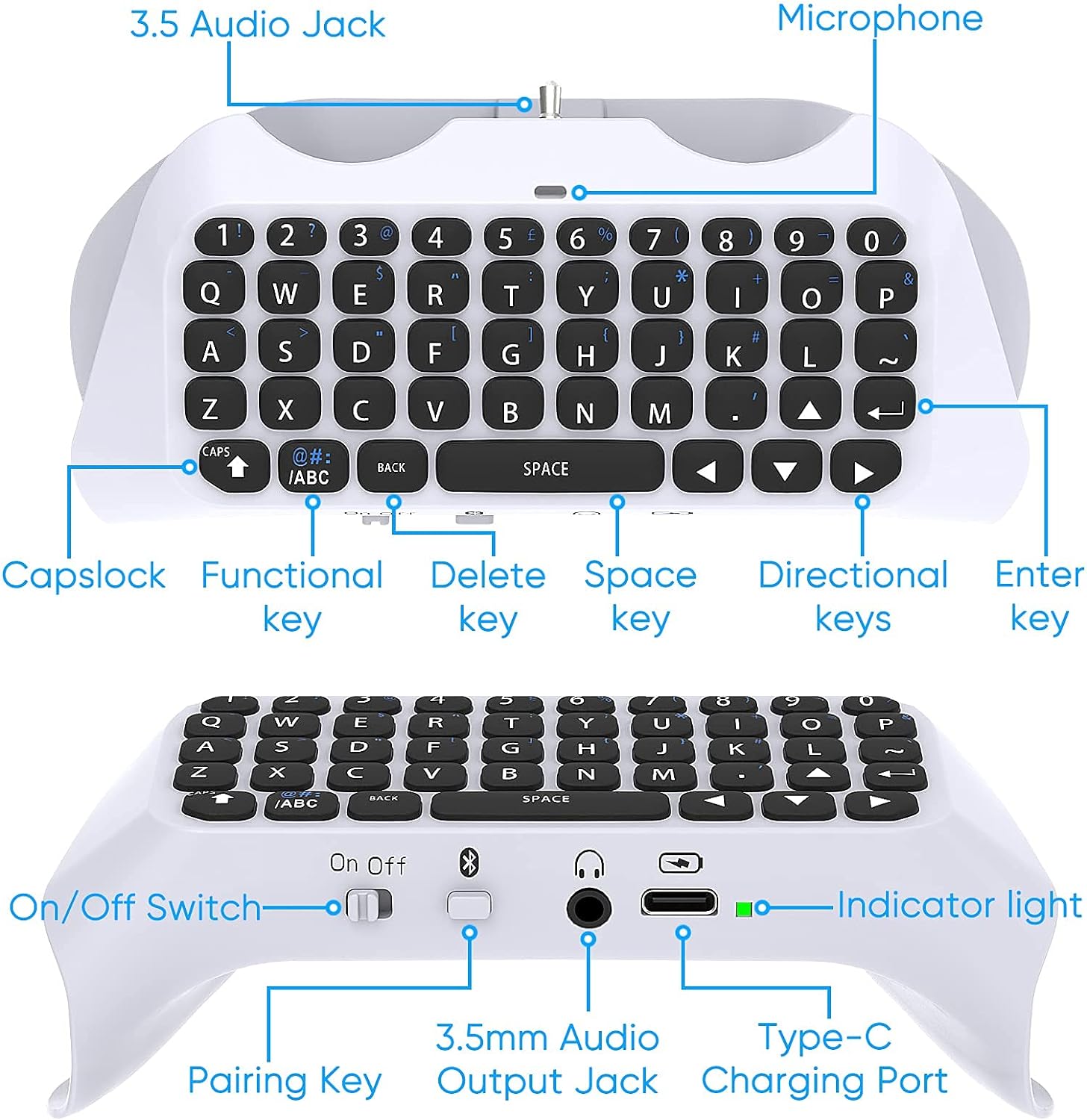 For PS5 Controller, Bluetooth  - огляд і ціна Gaming Keyboard Bluetooth