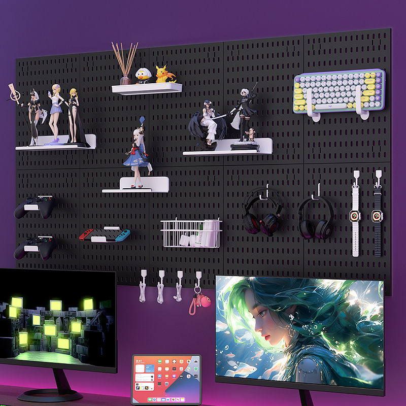 Adhesive Pegboard Shelf for Ga - огляд і ціна Gaming Keyboard And Mouse