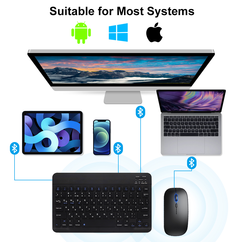 Bluetooth Keyboard and Mouse F - огляд і ціна Gaming Keyboard Bluetooth