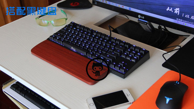 African Padauk Mechanical Keyb - огляд і ціна Wrist Rest Wood