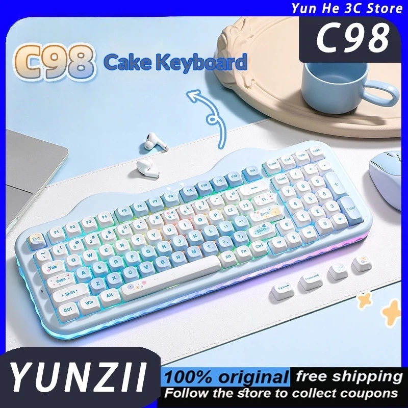 YUNZII C98 Keyboard Tri-mode Q - огляд і ціна Gaming Keyboard That Is Quiet