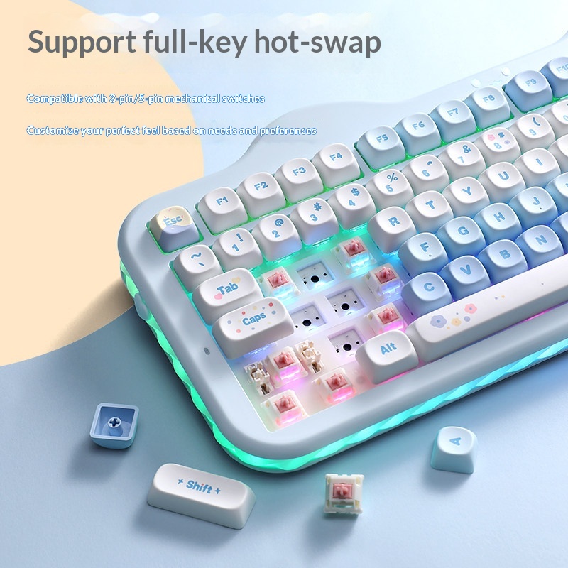 YUNZII C98 Keyboard Tri-mode Q - огляд і ціна Gaming Keyboard That Is Quiet