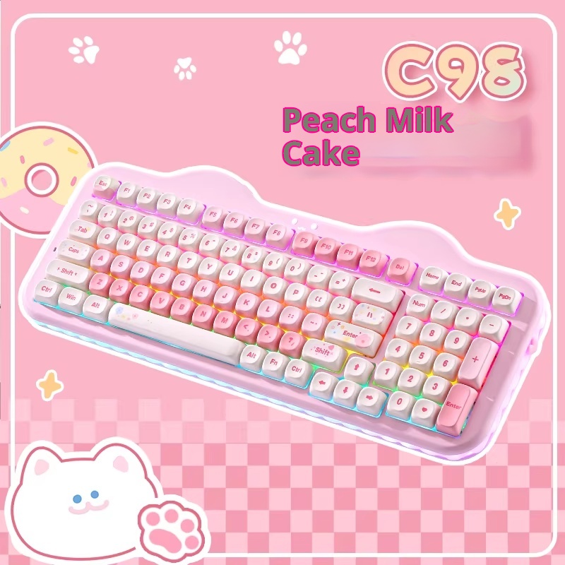 YUNZII C98 Keyboard Tri-mode Q - огляд і ціна Gaming Keyboard That Is Quiet