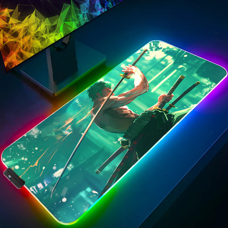 ONE PIECE Zoro Mouse Pad RGB G - огляд і ціна Gaming Keyboard Nearby