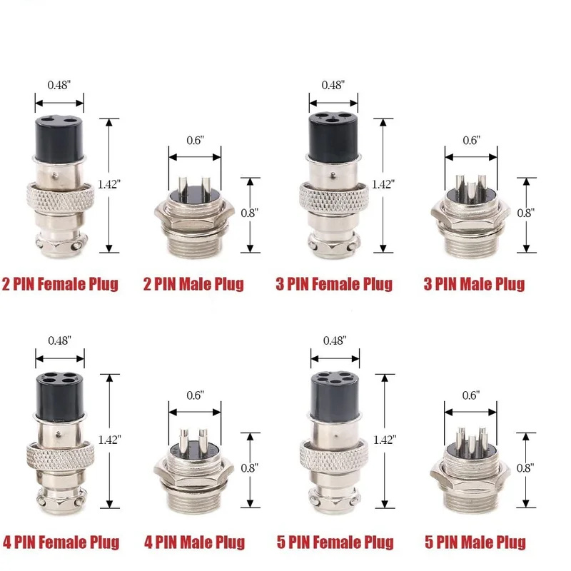 14pcs 7Value 2 3 4 5 6 8 Pin 1 - огляд і ціна Aviator Connector Kit