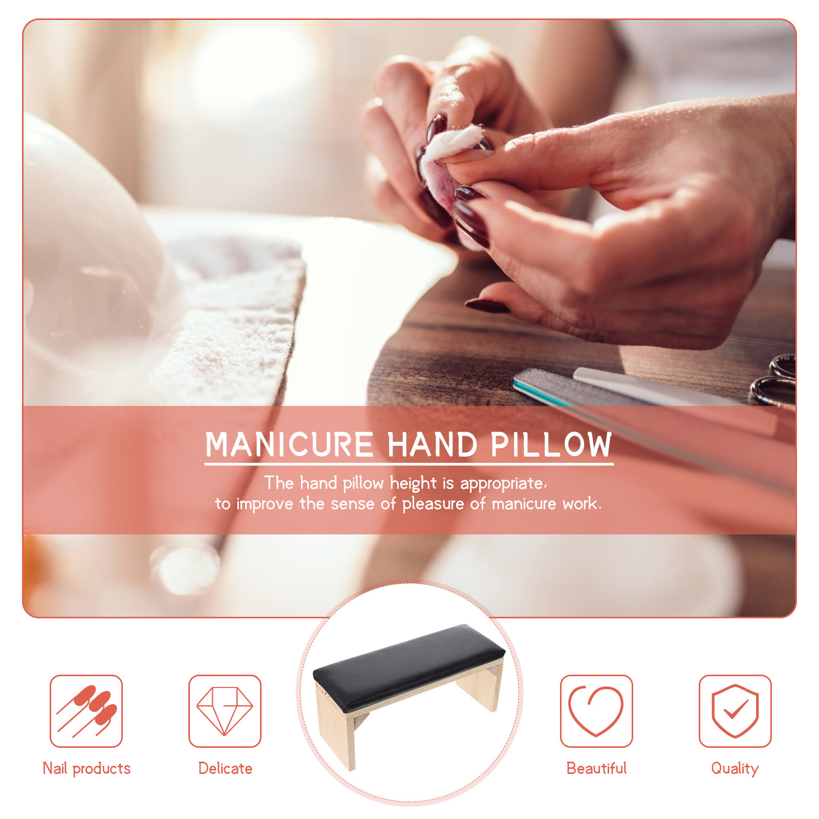 1Pcs Wooden Wrist Rest Pillow  - огляд і ціна Wrist Rest Wood