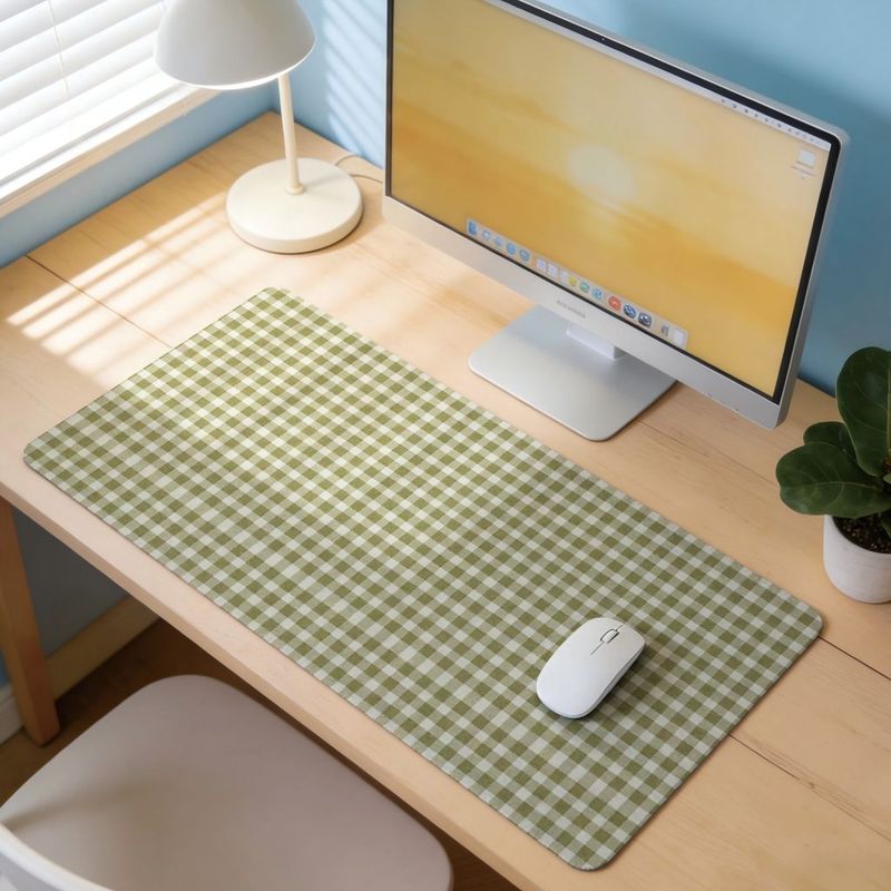 Olive Green Check Design Mouse - огляд і ціна Gaming Keyboard Brand