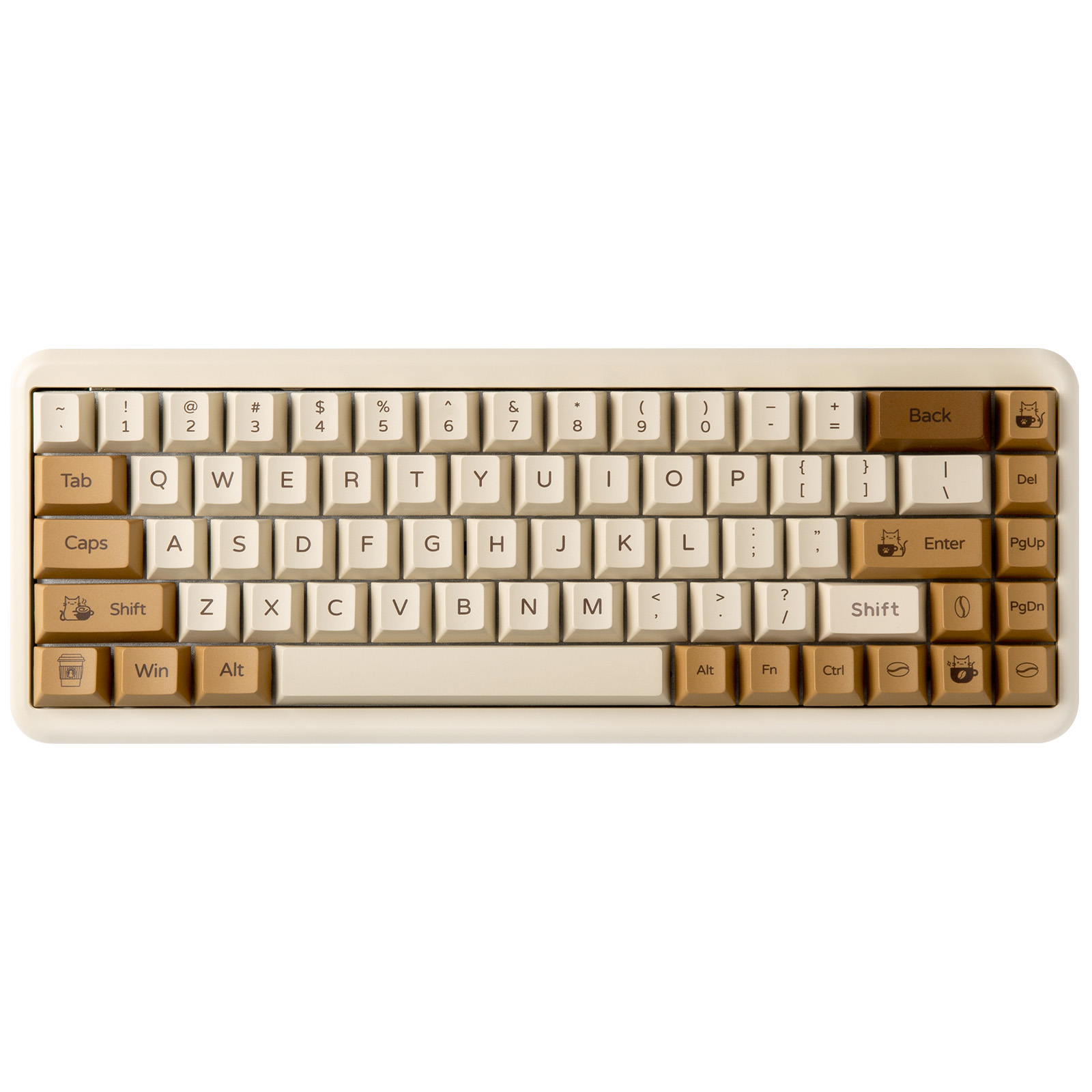 YUNZII Coffee Cat PBT Keycaps, - огляд і ціна Gaming Keyboard Bundle