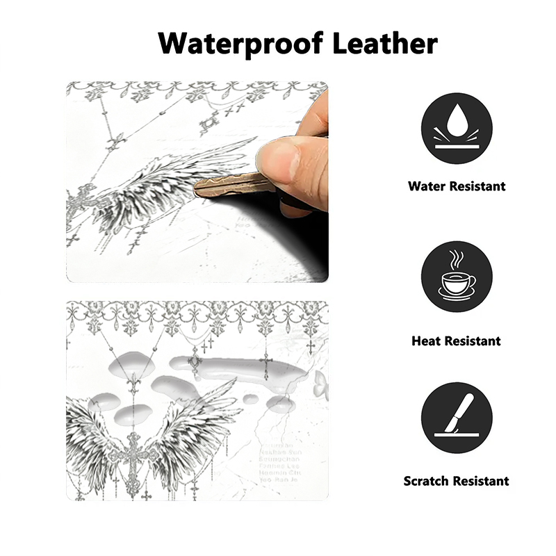Leather Mousepad Black White A - огляд і ціна Gaming Keyboard And Mouse