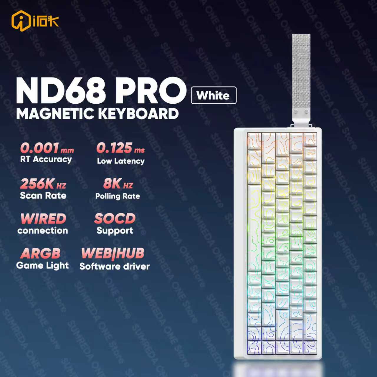 IROK ND68 Pro Gaming Mechanica - огляд і ціна Gaming Keyboard Hall Effect Switches