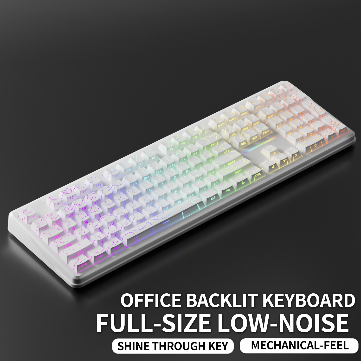 V108 Pro Wired & Wireless Keyb - огляд і ціна Gaming Keyboard No Noise
