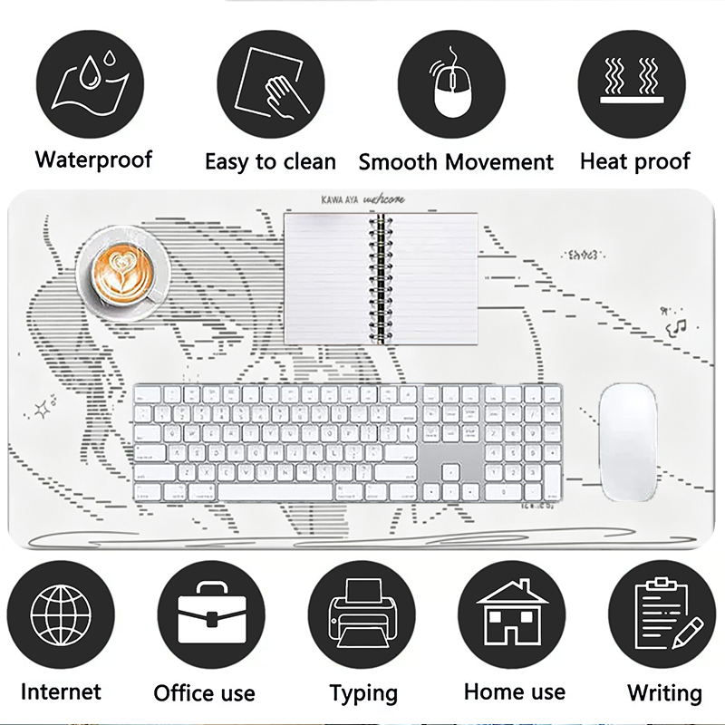 1Pcs Leather Mouse Pad Anime A - огляд і ціна Gaming Keyboard And Mouse
